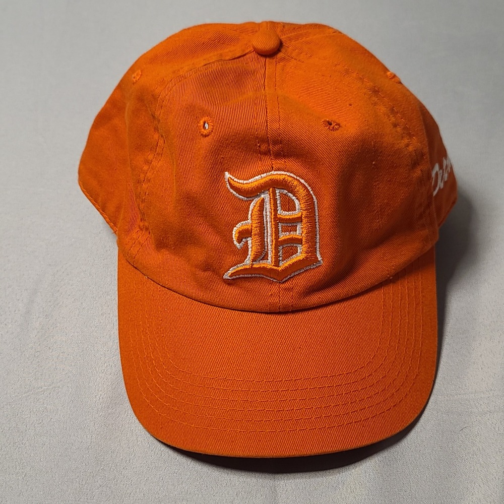 Headwear Depot Baseball Cap Mens OSFA Orange Detroit Tigers Old English D Hat